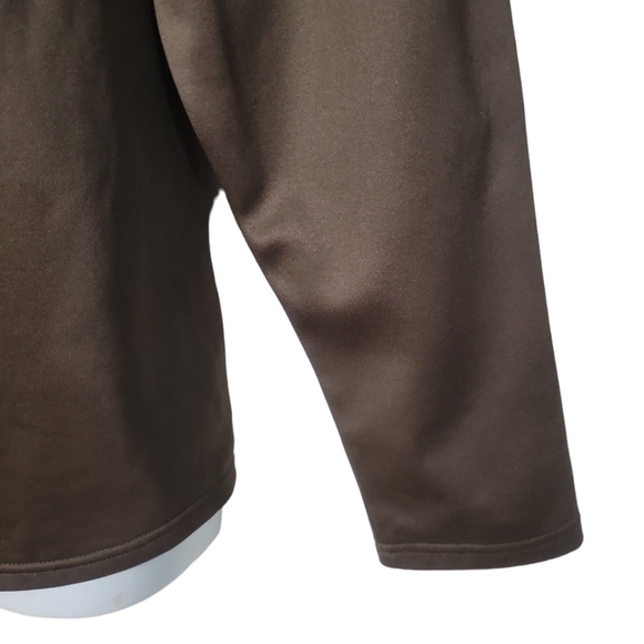 HABIT Fleece ¼  Zip Hunting Outdoor Woods Brown Camo Pullover - Men's - Picture 3 of 4